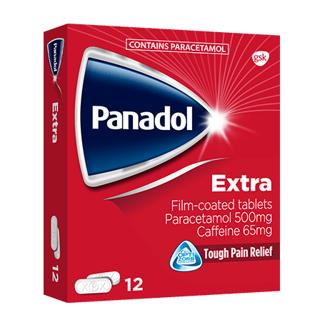 Panadol Extra (paracetamol+cafeína)